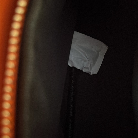 Orange Vegan Purse 9x6 - Picture 5 of 8